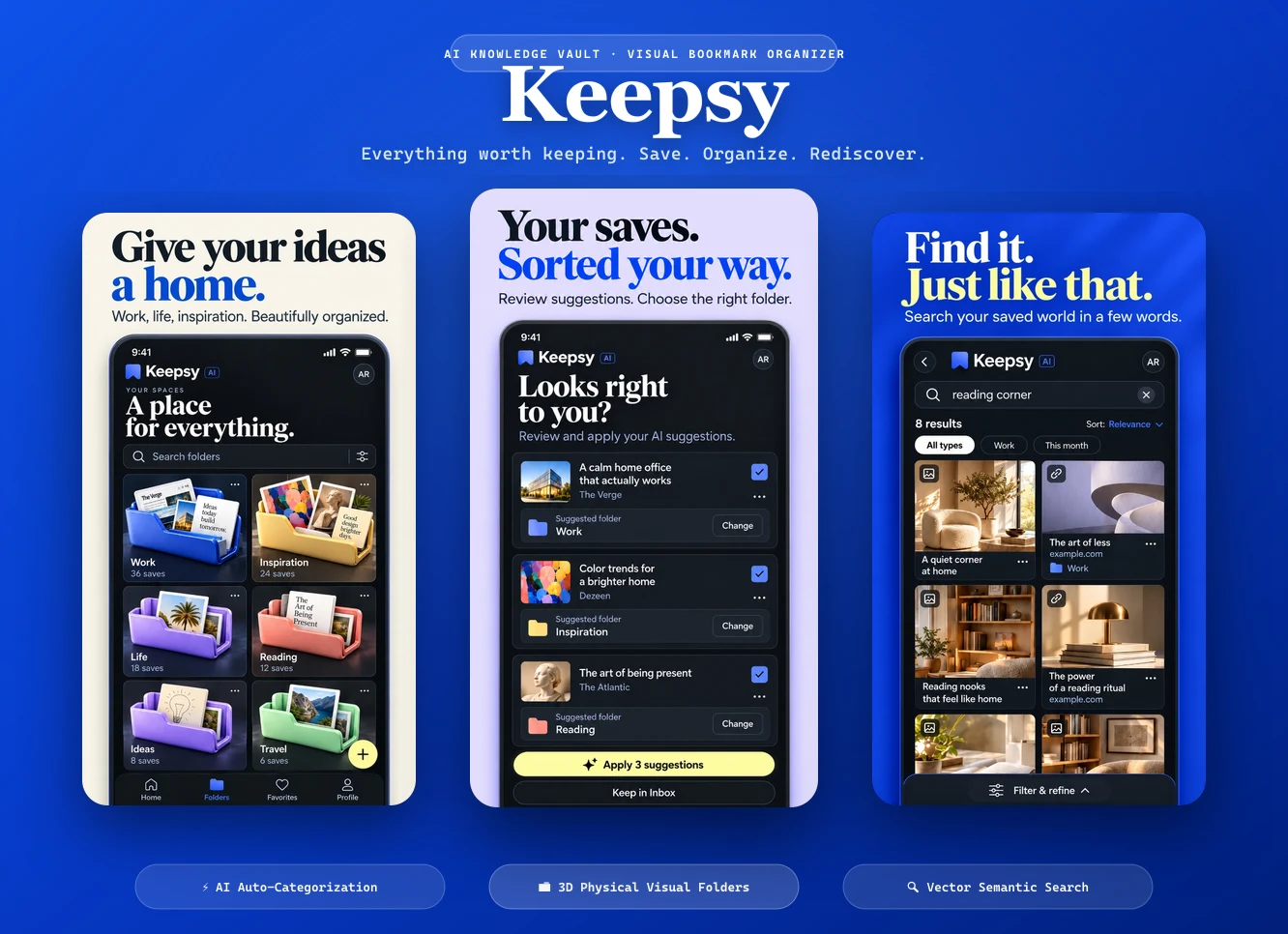 Keepsy Hero Showcase